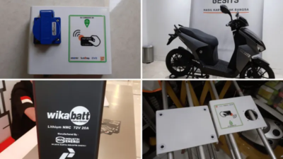 buat charger station gesits buatan bogor